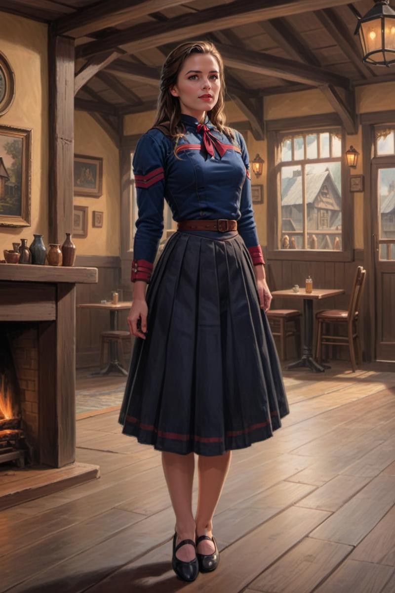 00121-58874458-concept art captain carter, (wearing ballet flats and a-line skirt_1.2), slouching at the three broomsticks inn _lora_Captain_Ca.png